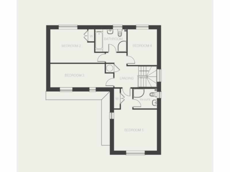 First Floor Floorplan for Ploughlands, Quorn