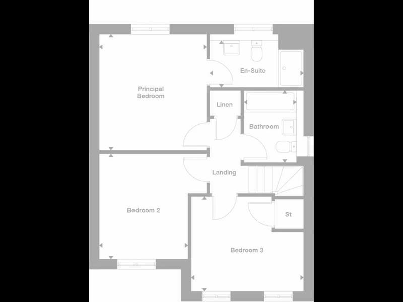 First Floor Floorplan for Grace View, Sileby