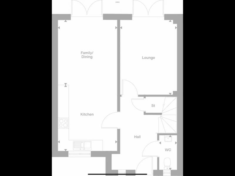 Ground Floor Floorplan for Grace View, Sileby