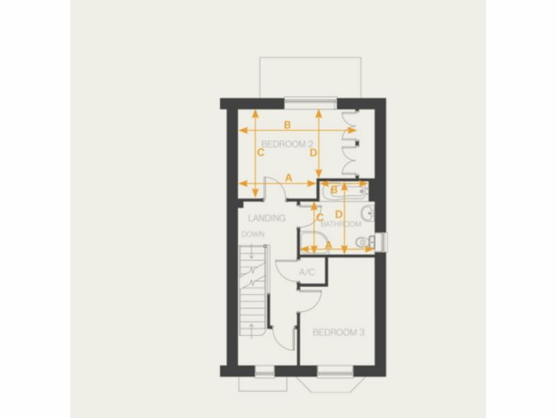 First Floor Floorplan for Park Lane, Sutton Bonington, Loughborough