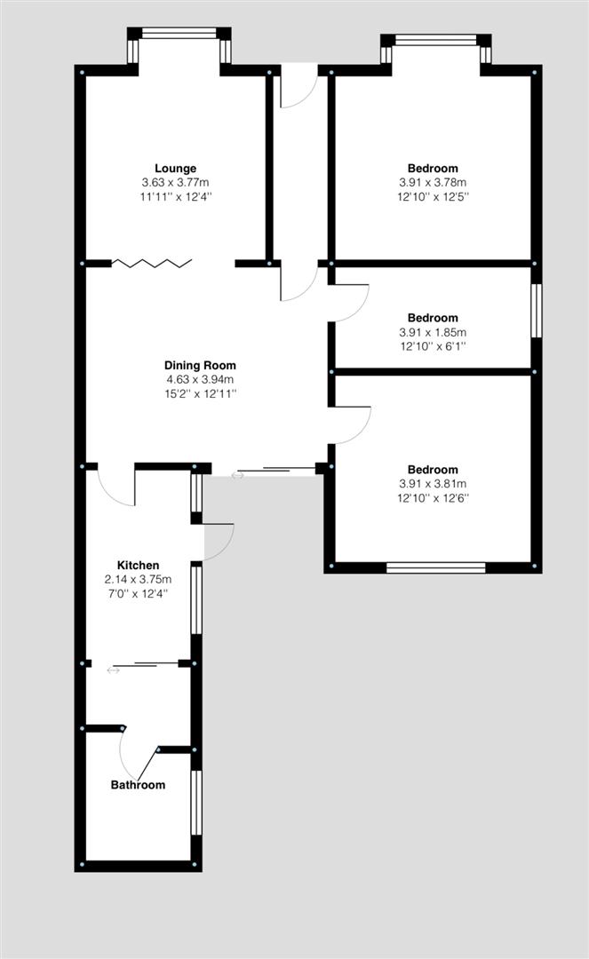 Floorplan Floorplan for Herbert Street, Loughborough