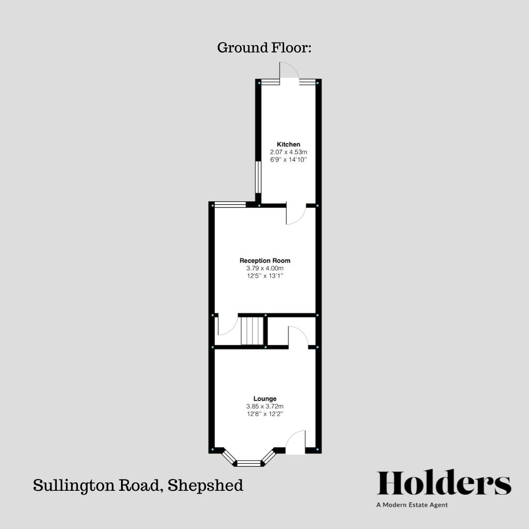 Ground Floor Floorplan for Sullington Road, Shepshed, Loughborough