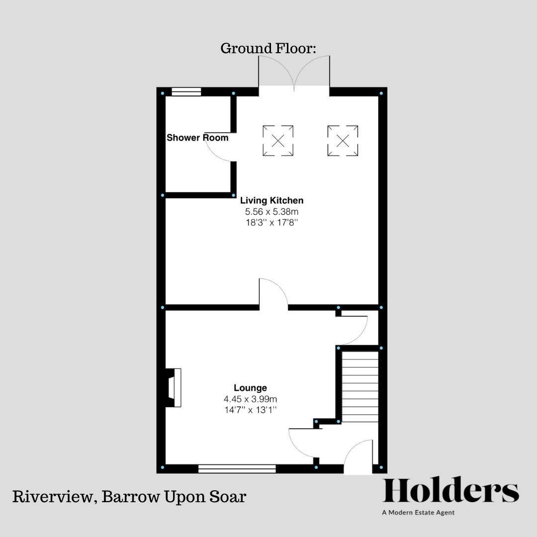 Ground Floor Floorplan for Riverview, Barrow Upon Soar, Loughborough