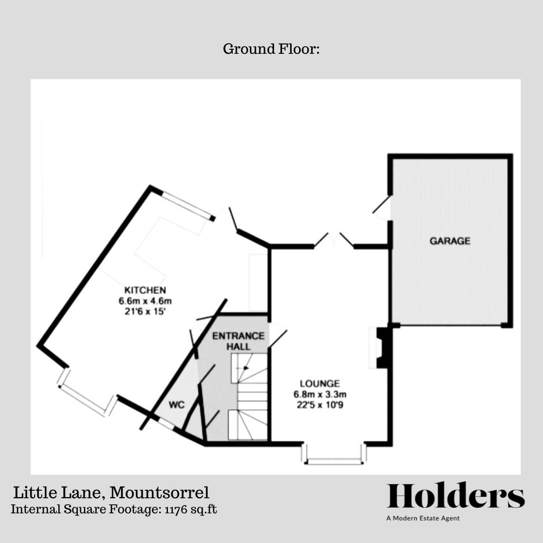 Ground Floor Floorplan for Little Lane, Mountsorrel, Loughborough