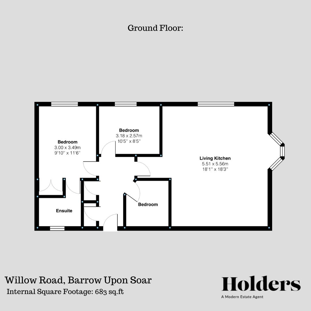Floorplan Floorplan for Willow Road, Barrow Upon Soar, Loughborough