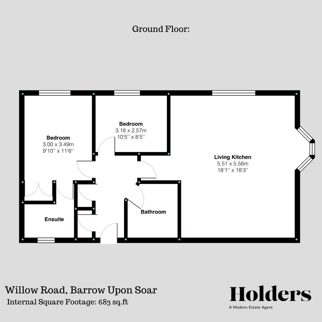 Floorplan Floorplan for Willow Road, Barrow Upon Soar, Loughborough