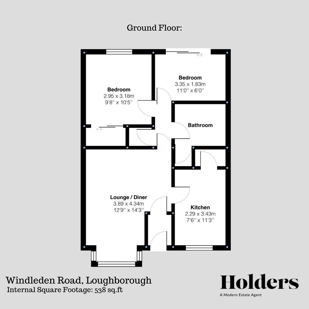 Floorplan Floorplan for Windleden Road, Loughborough