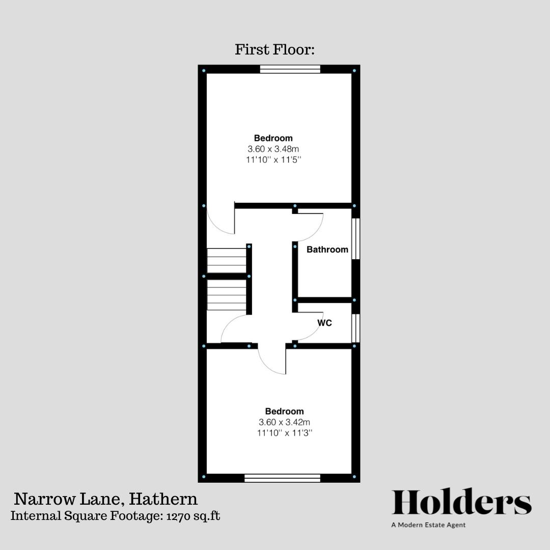 First Floor Floorplan for Narrow Lane, Hathern, Loughborough