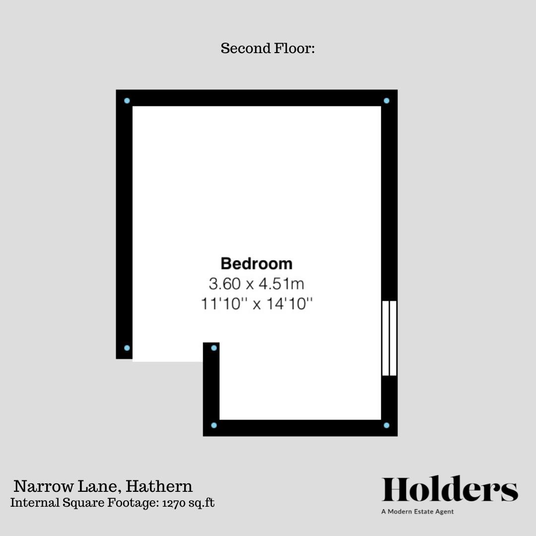 Second Floor Floorplan for Narrow Lane, Hathern, Loughborough