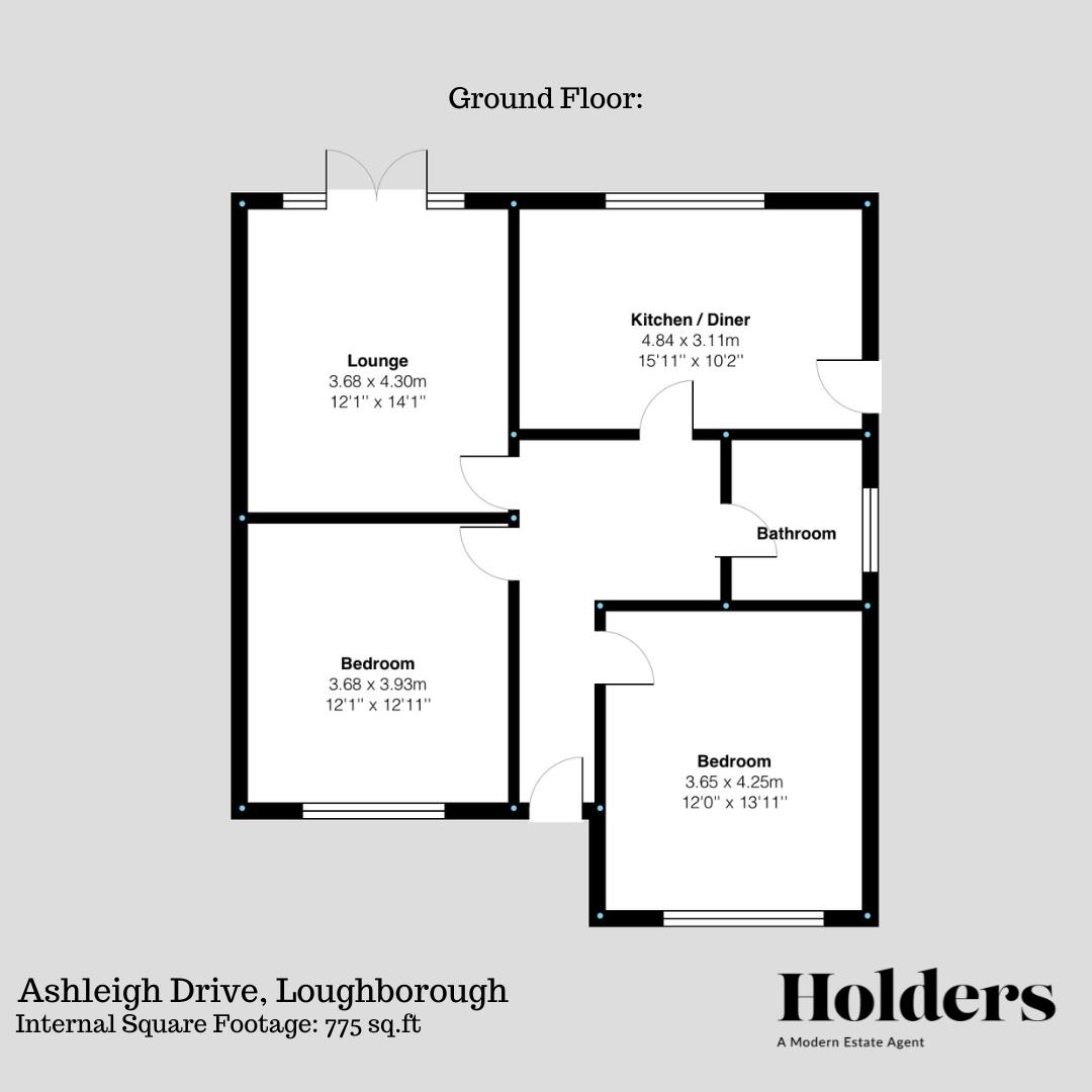 Floorplan Floorplan for Ashleigh Drive, Loughborough