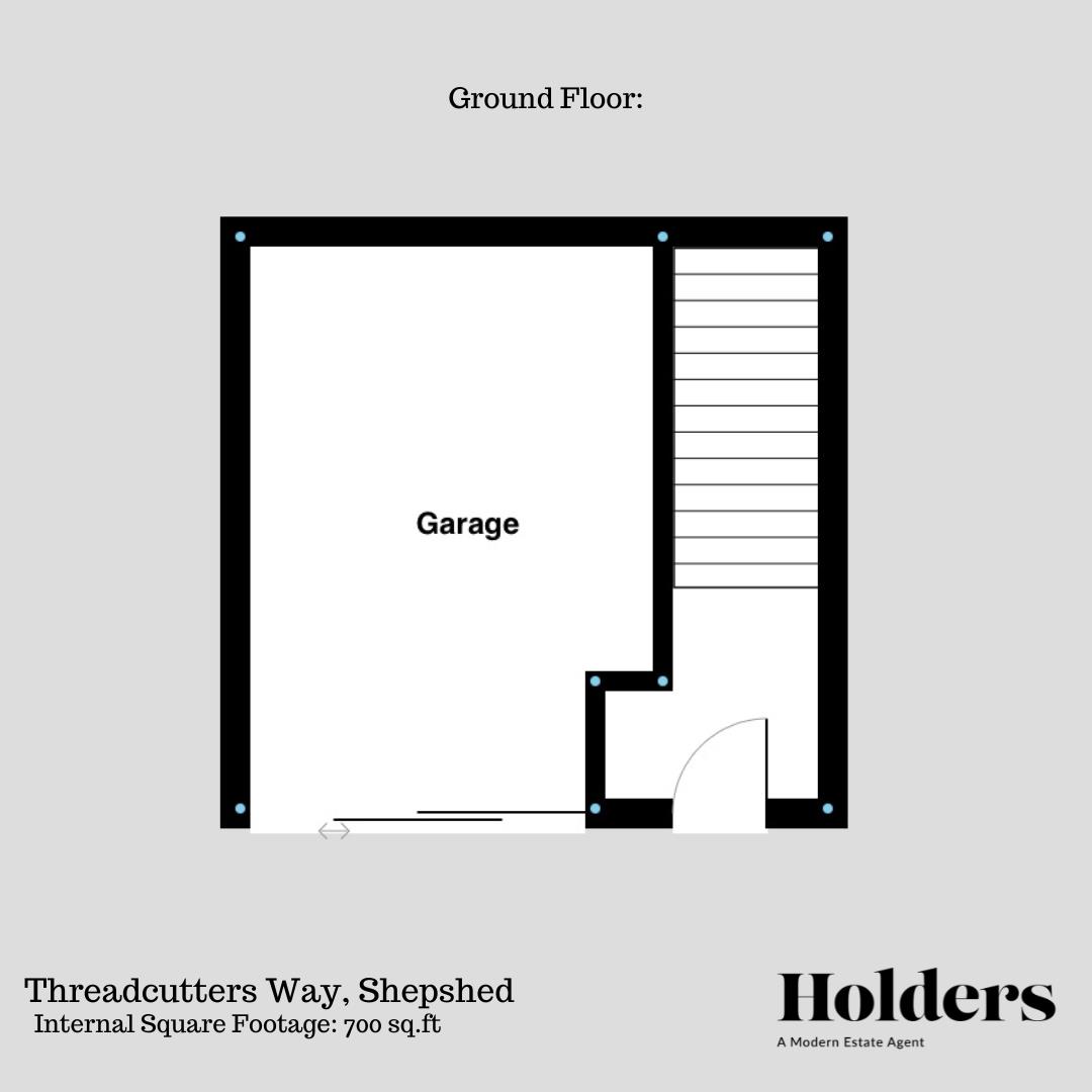 Ground Floor Floorplan for Threadcutters Way, Shepshed, Loughborough