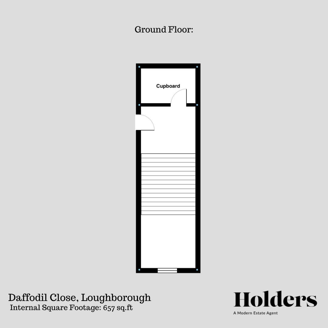 Ground Floor Floorplan for Daffodil Close, Loughborough
