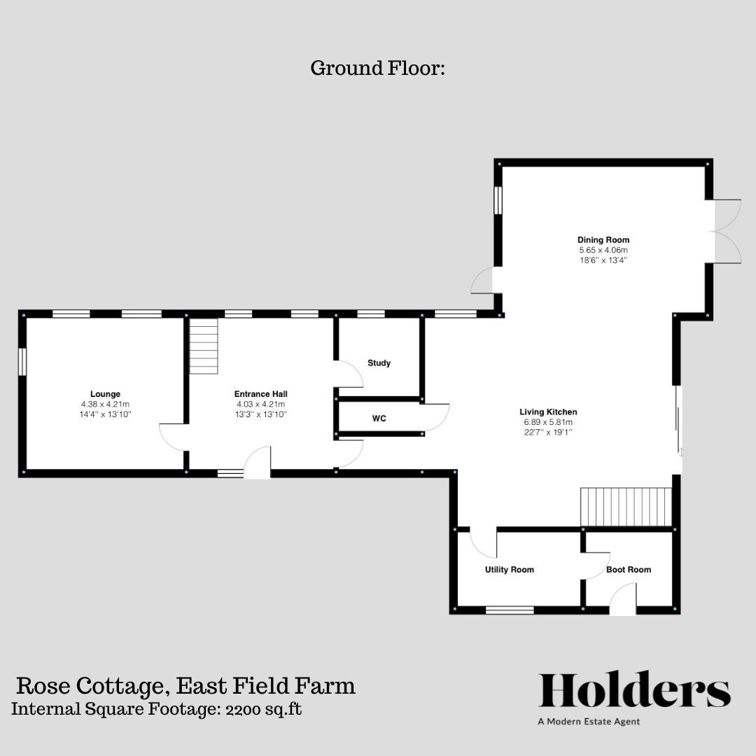 Ground Floor Floorplan for Church Street, Netherseal, Swadlincote
