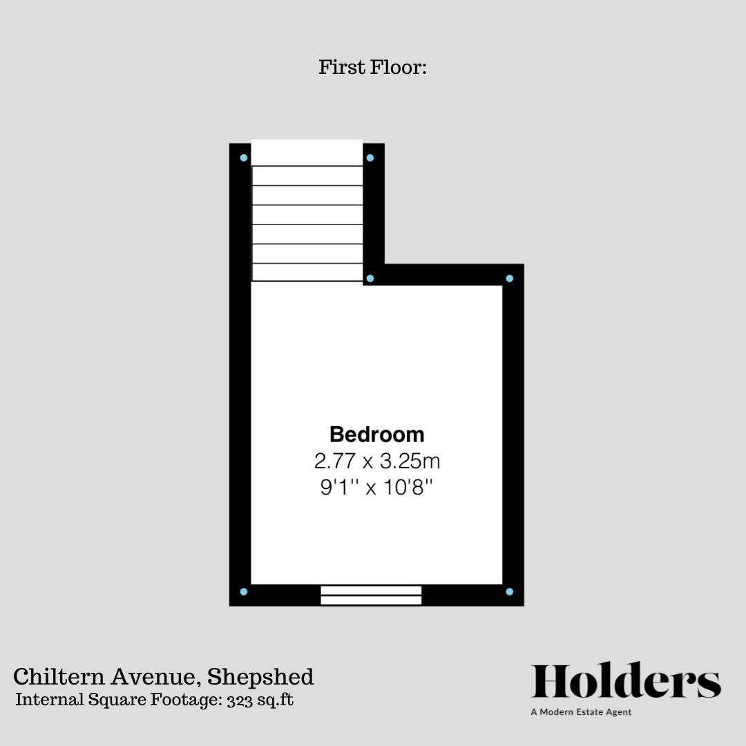 First Floor Floorplan for Chiltern Avenue, Shepshed, Loughborough