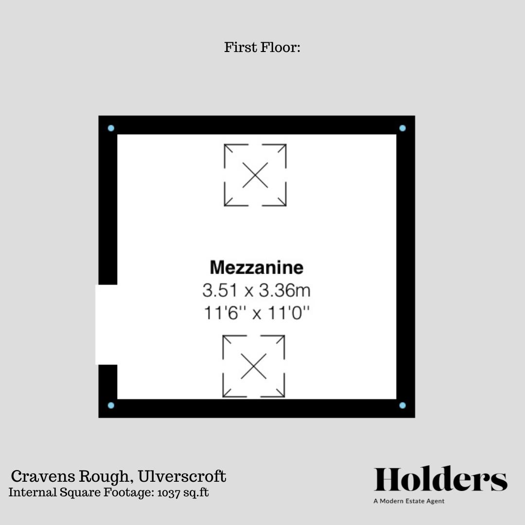 First Floor Floorplan for Cravens Rough, Ulverscroft