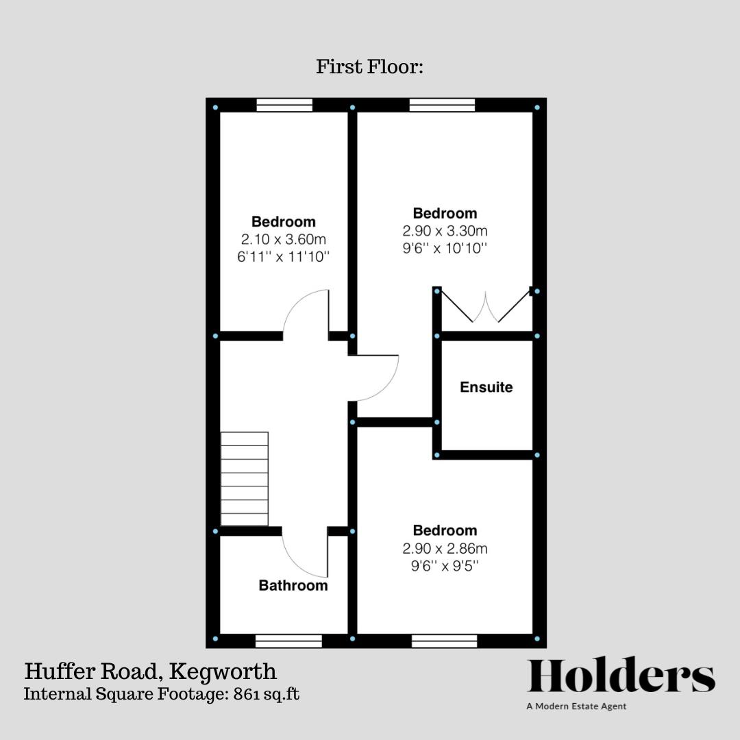 First Floor Floorplan for Huffer Road, Kegworth