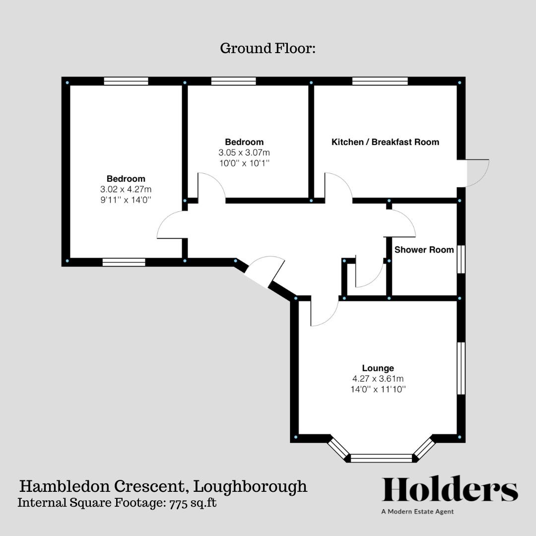 Floorplan Floorplan for Hambledon Crescent, Loughborough