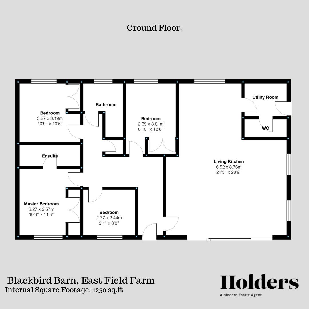 Floorplan Floorplan for Church Street, Netherseal, Swadlincote