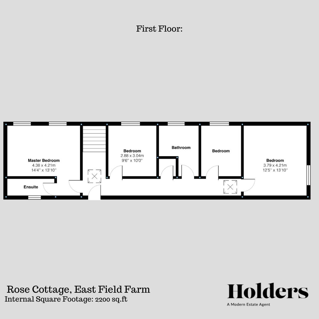 First Floor Floorplan for Church Street, Netherseal, Swadlincote