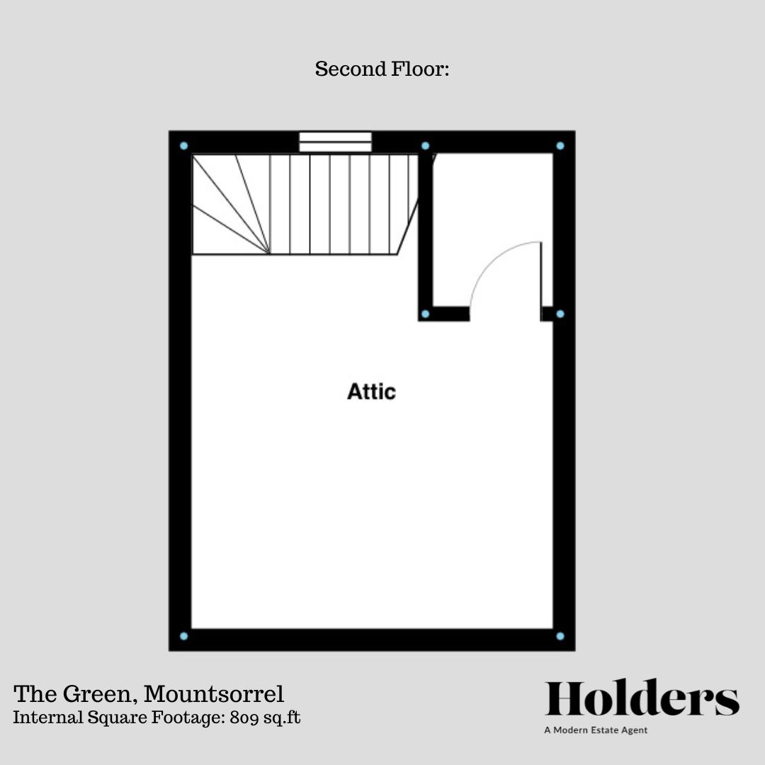 Second Floor Floorplan for The Green, Mountsorrel, Loughborough
