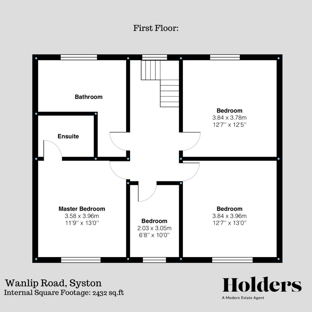 First Floor Floorplan for Wanlip Road, Syston, Leicester