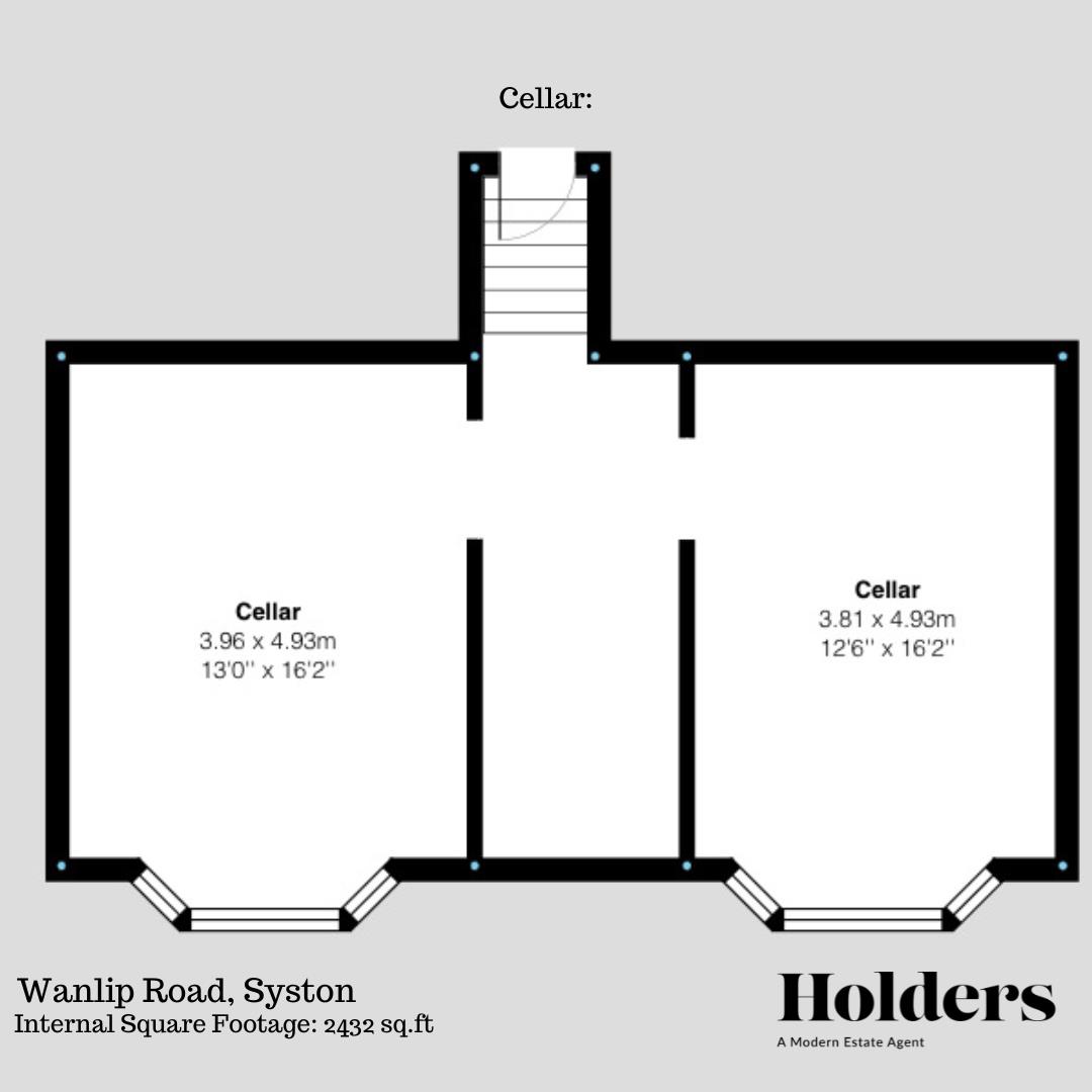 Cellar Floorplan for Wanlip Road, Syston, Leicester