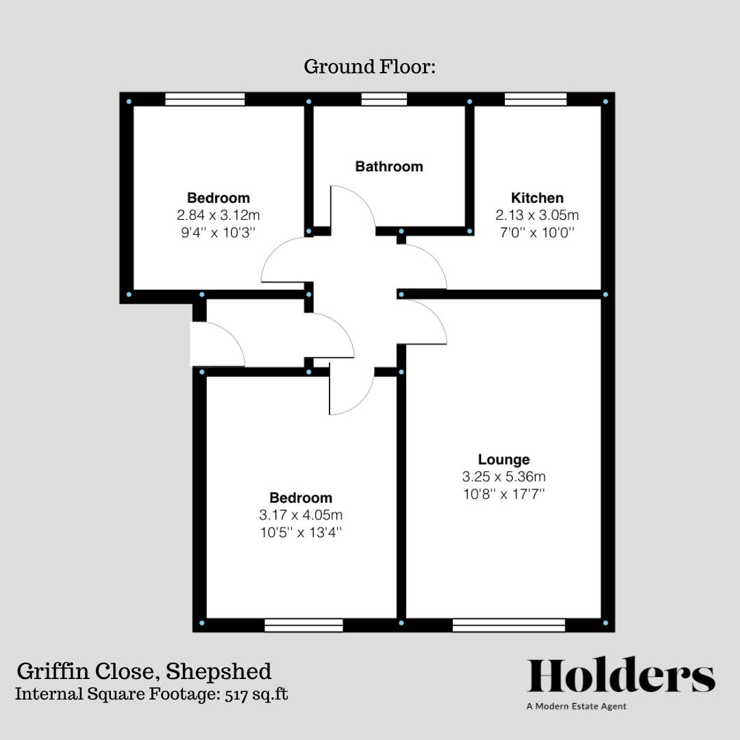 Floorplan Floorplan for Griffin Close, Shepshed, Loughborough