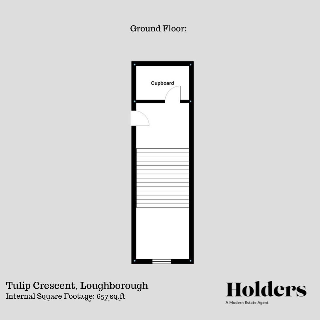 Ground Floor Floorplan for Tulip Crescent, Loughborough
