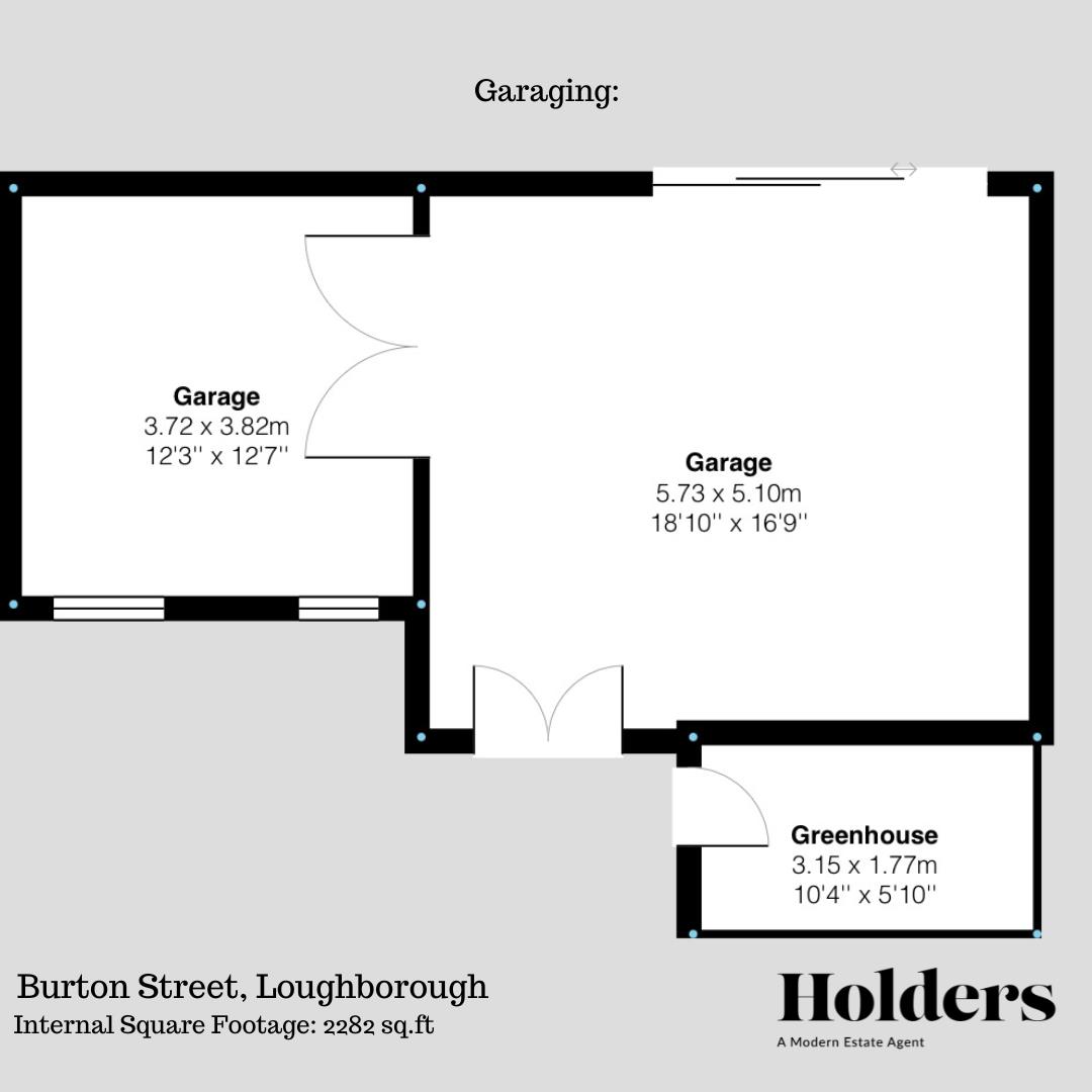 Garaging Floorplan for Burton Street, Loughborough