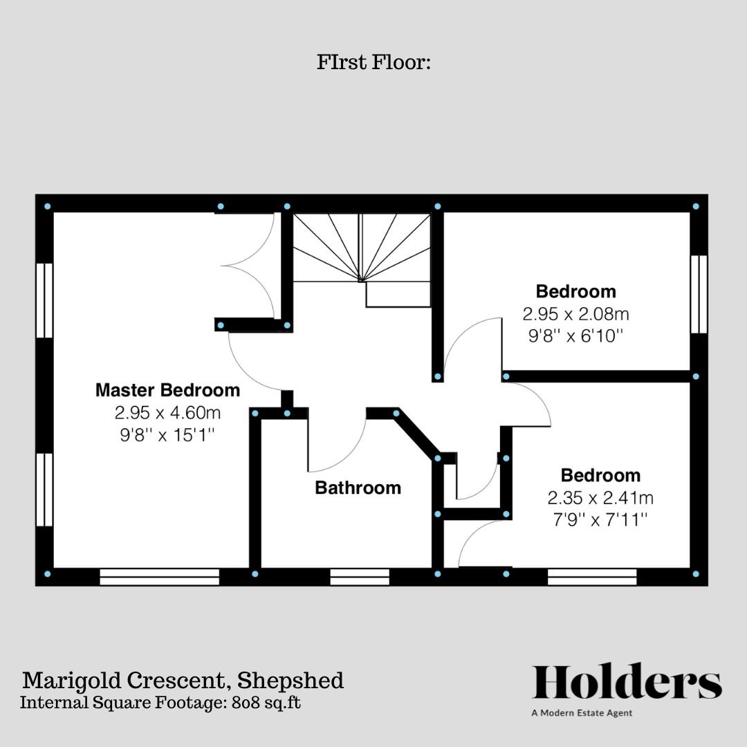 First Floor Floorplan for Marigold Crescent, Shepshed