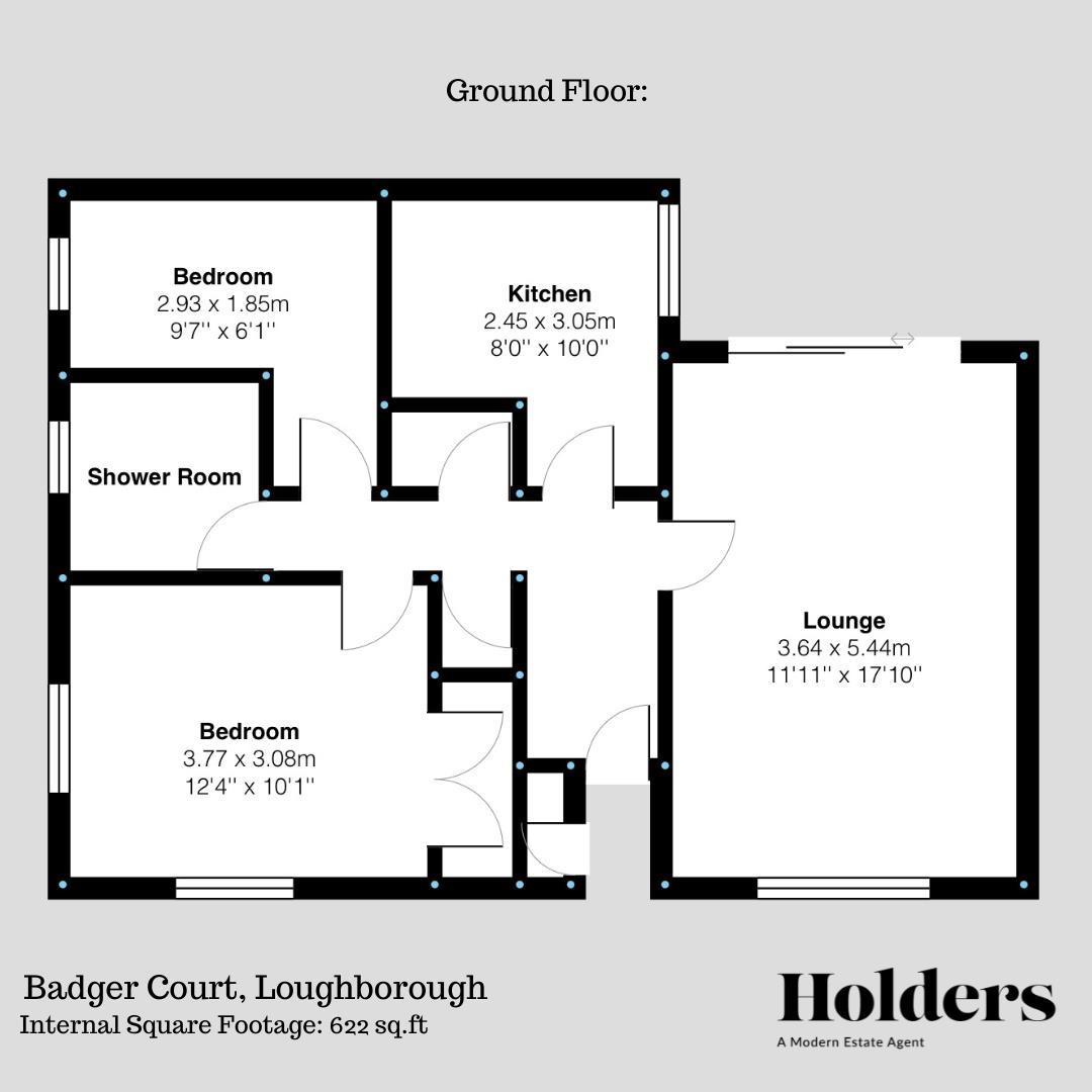 Floorplan Floorplan for Badger Court, Loughborough