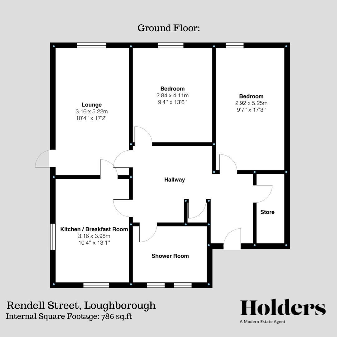 Floorplan Floorplan for Rendell Street, Loughborough