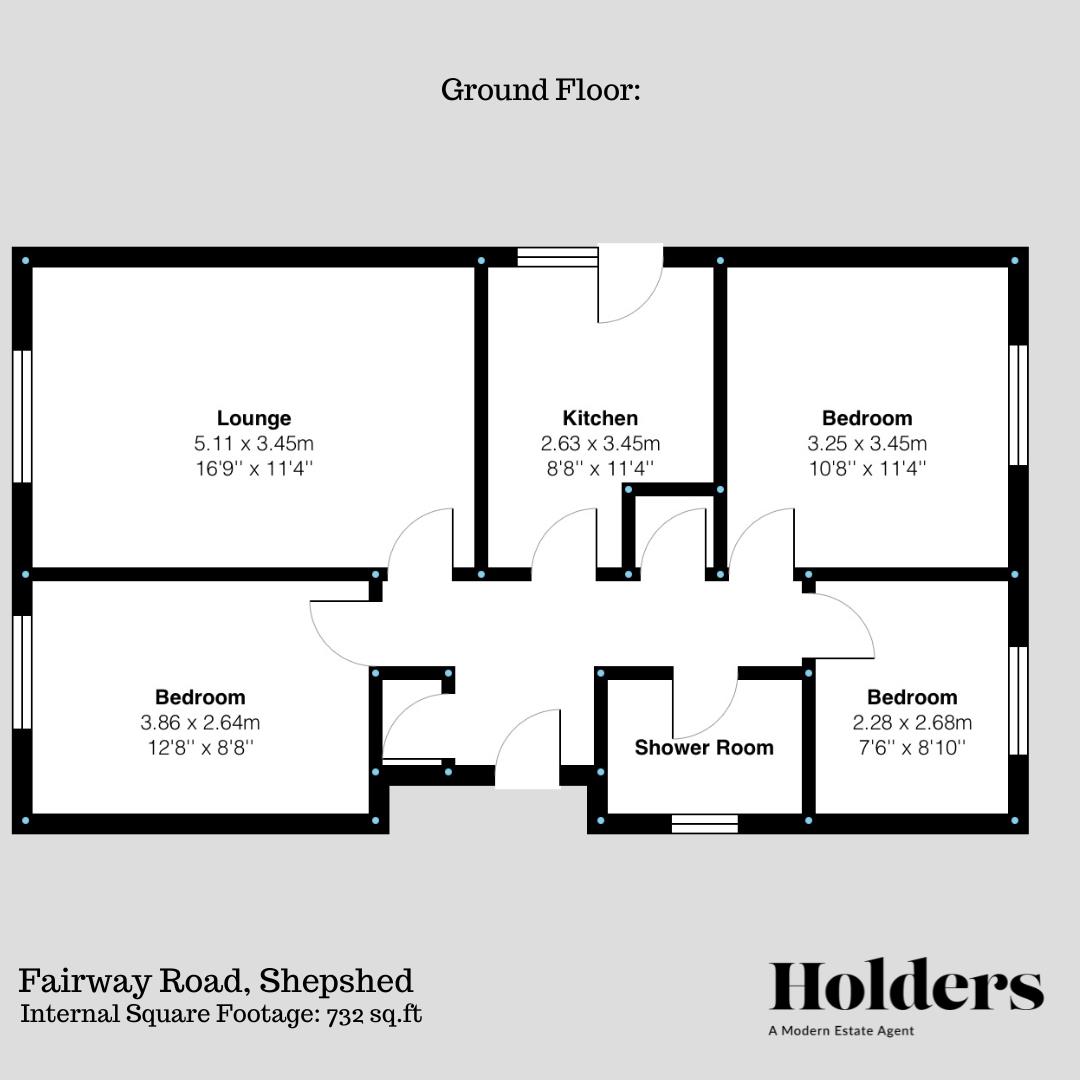 Floorplan Floorplan for Fairway Road, Shepshed, Loughborough