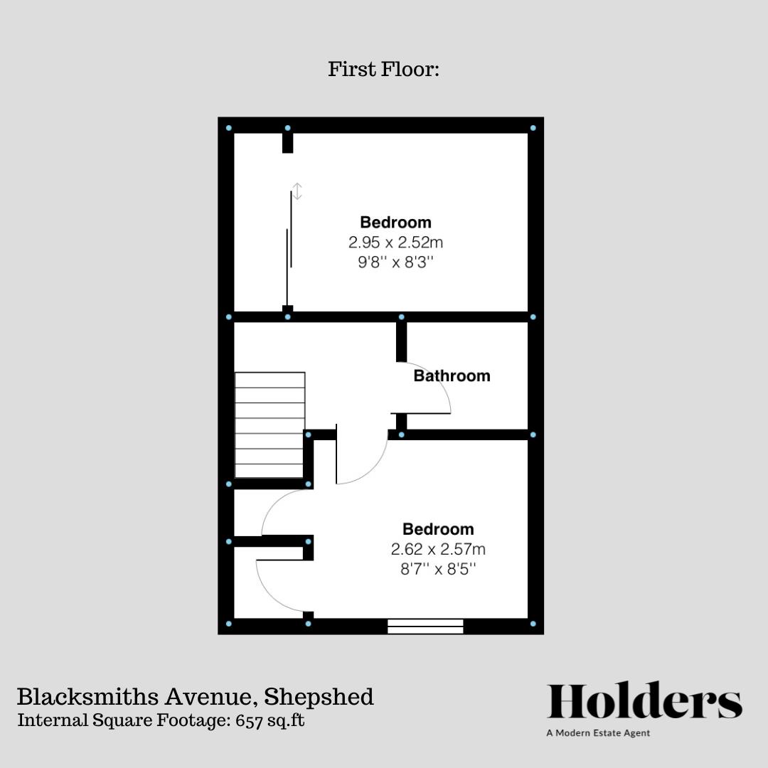 First Floor Floorplan for Blacksmiths Avenue, Shepshed, Loughborough