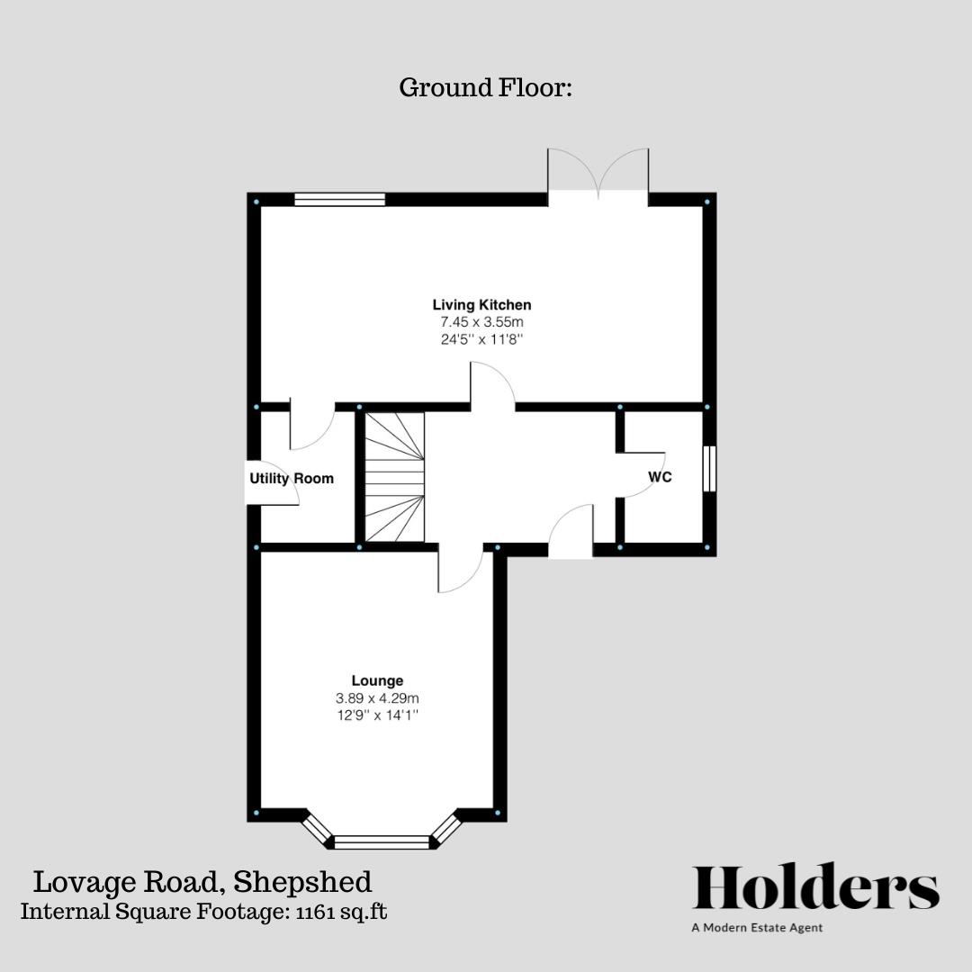 Ground Floor Floorplan for Lovage Road, Shepshed