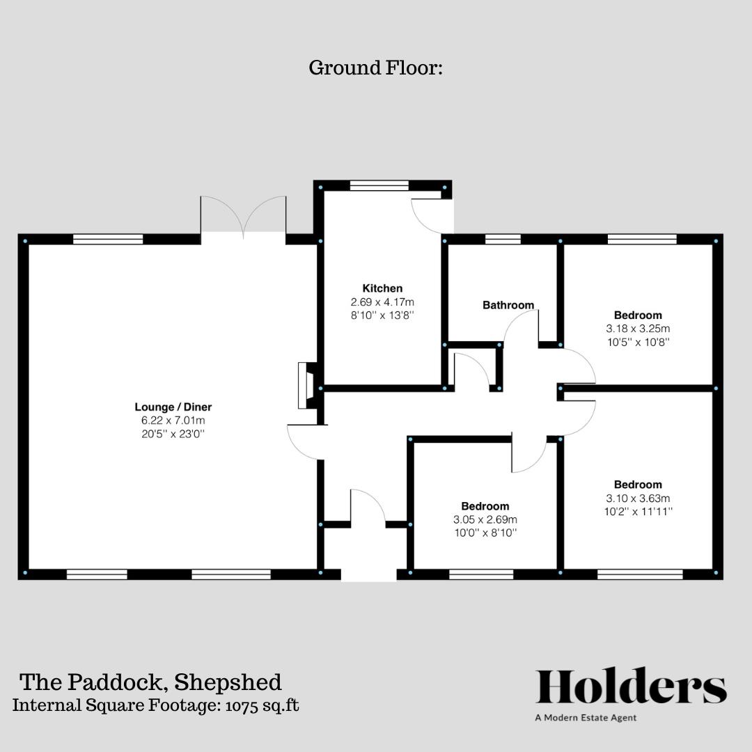 Floorplan Floorplan for The Paddock, Shepshed, Loughborough