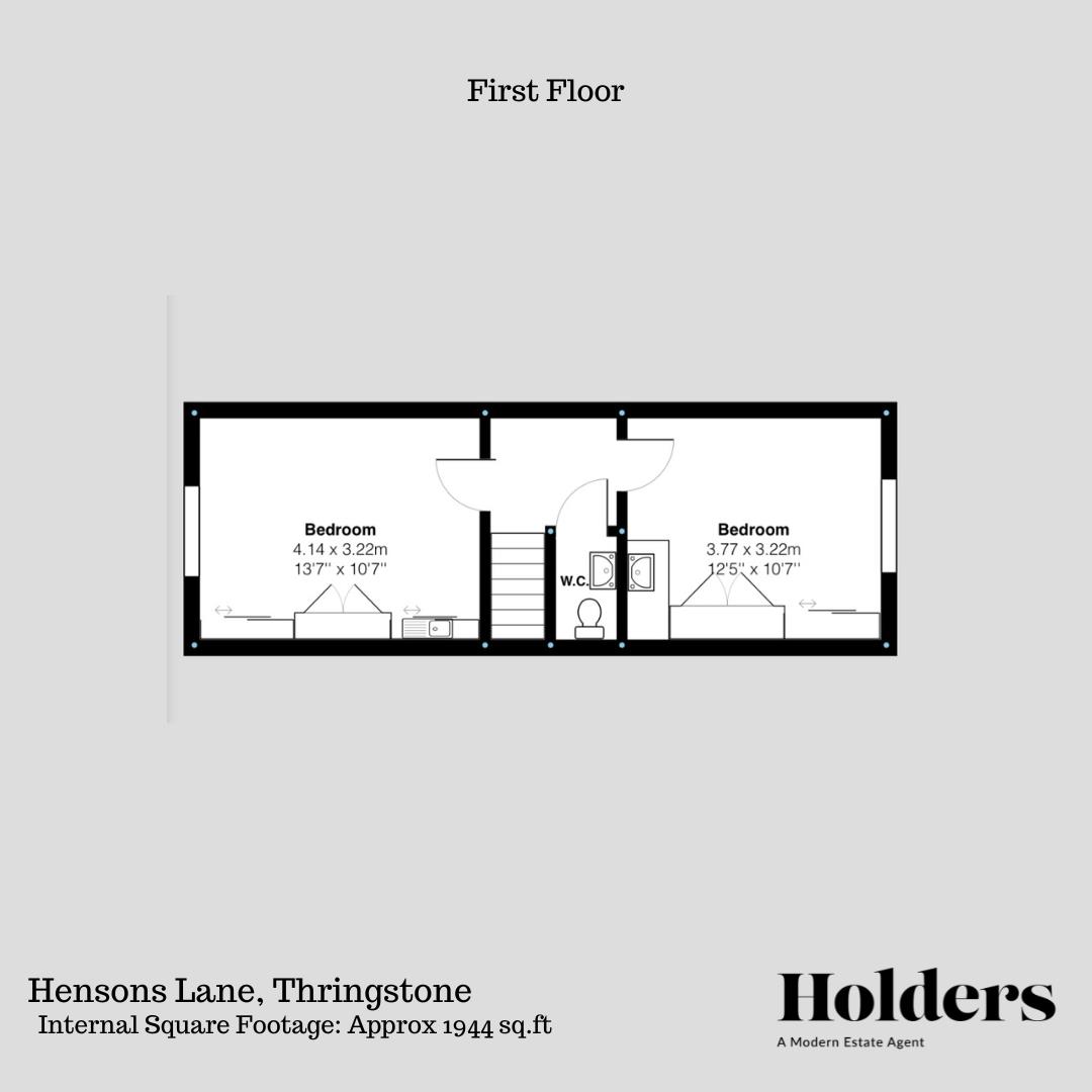First Floor Floorplan for Hensons Lane, Thringstone, Coalville
