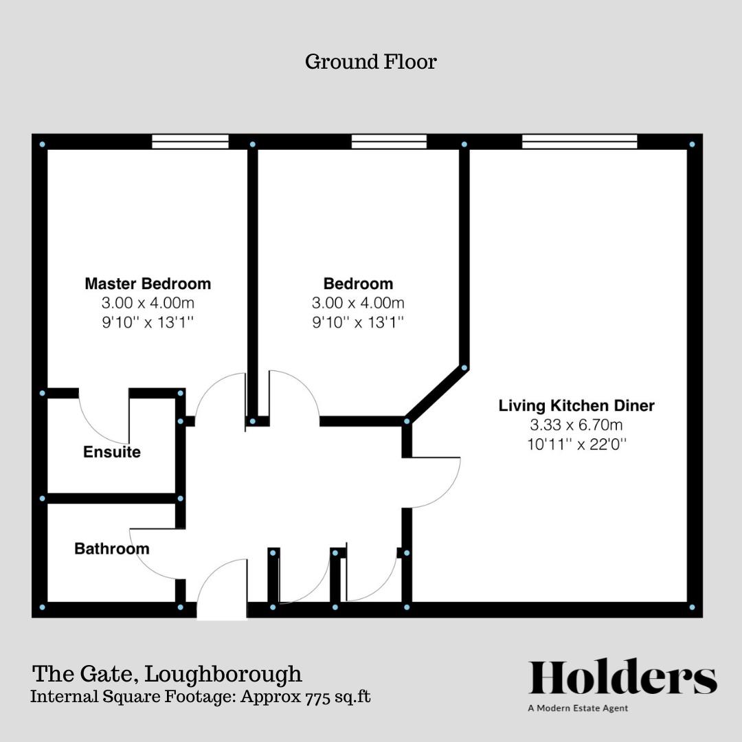 Floorplan Floorplan for Waterside village, Loughborough