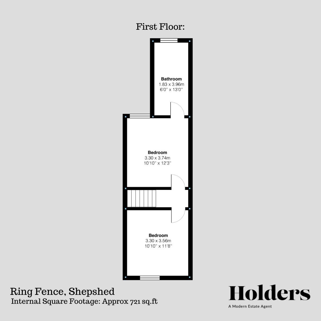 First Floor Floorplan for Ring Fence, Shepshed, Loughborough