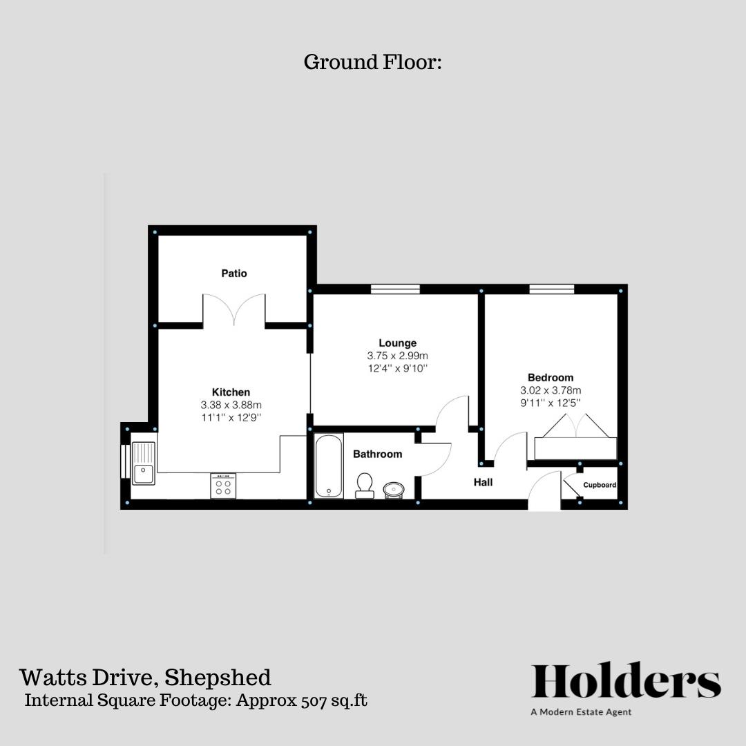 Floor Plan Floorplan for Watts Drive, Shepshed, Loughborough
