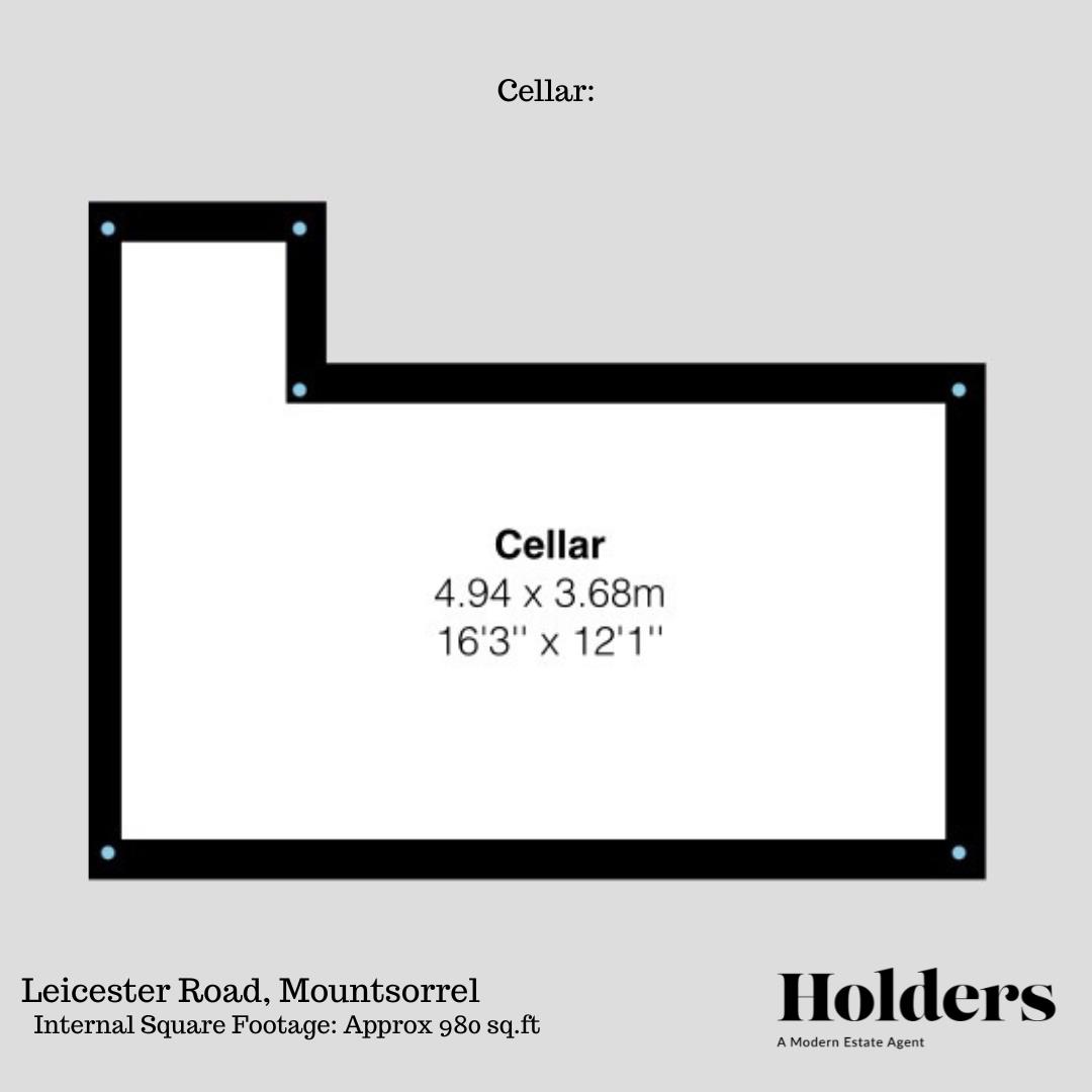 Cellar Floorplan for Leicester Road, Mountsorrel