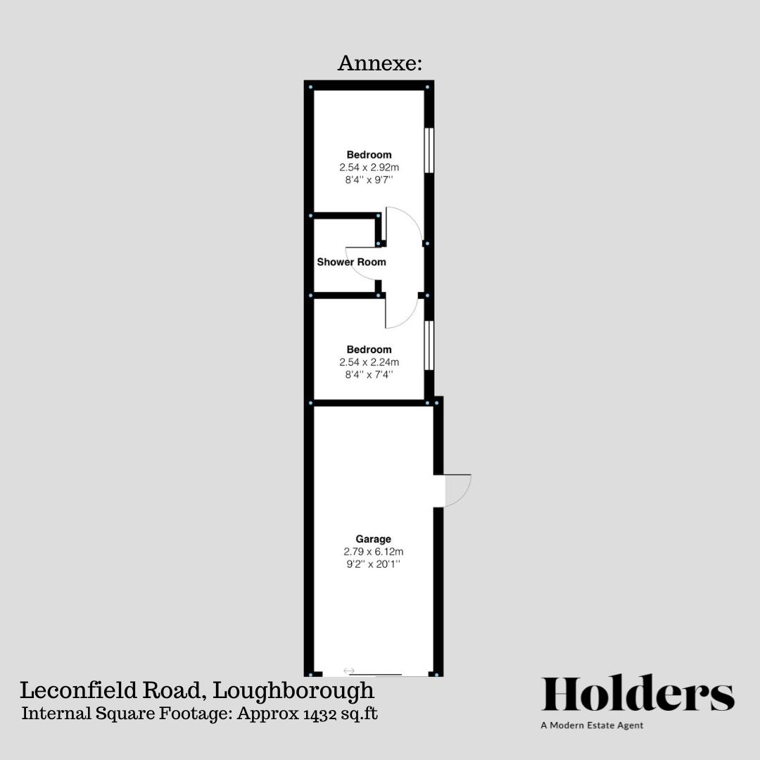 Annexe Floorplan for Leconfield Road, Loughborough
