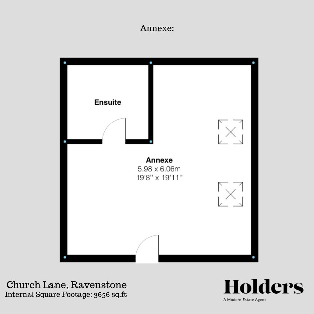 Second Floor Floorplan for Church Lane, Ravenstone, Coalville