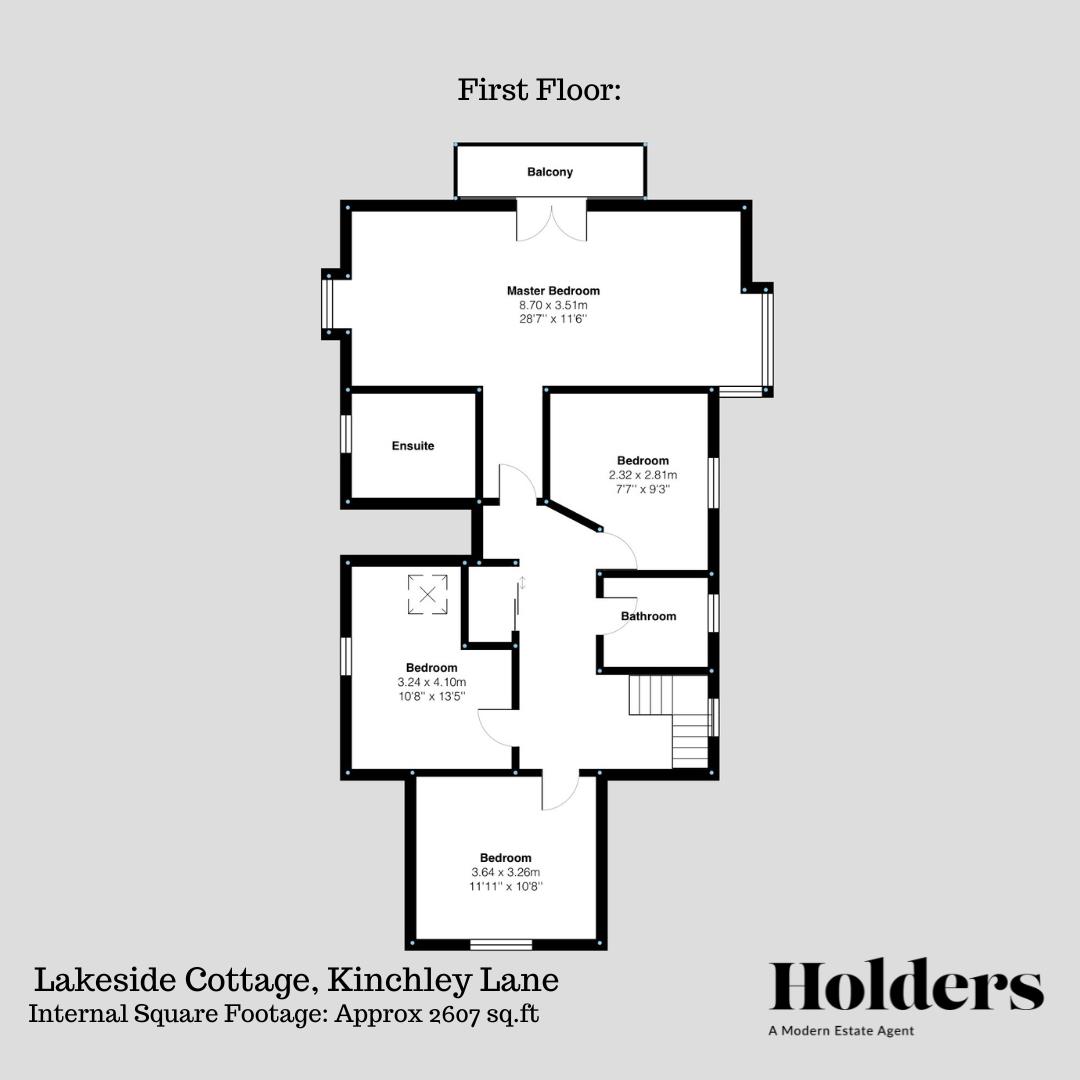 First Floor Floorplan for Kinchley Lane, Rothley, Leicester