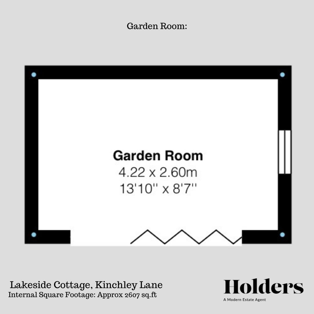 Garden Room Floorplan for Kinchley Lane, Rothley, Leicester