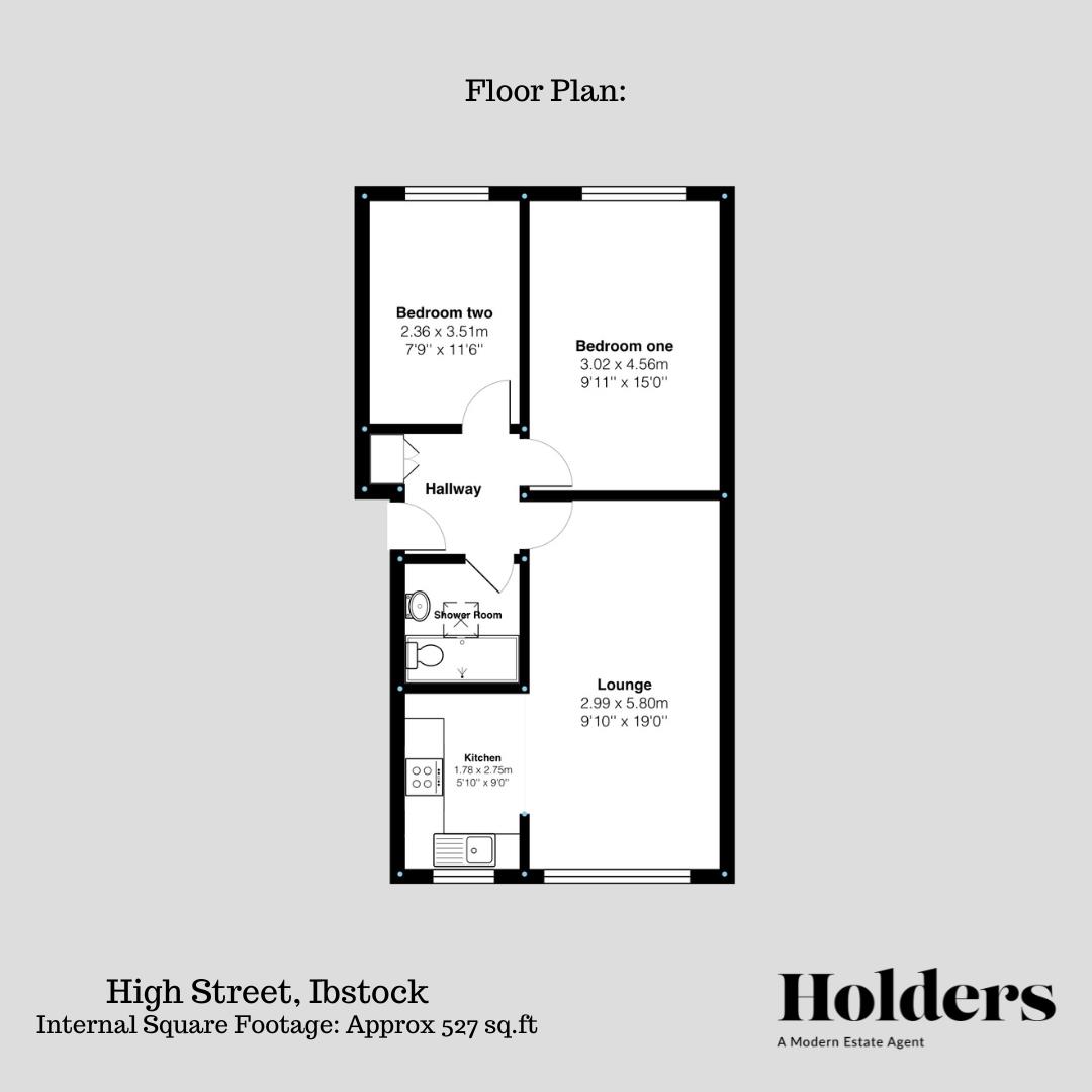 Floor Plan Floorplan for High Street, Ibstock