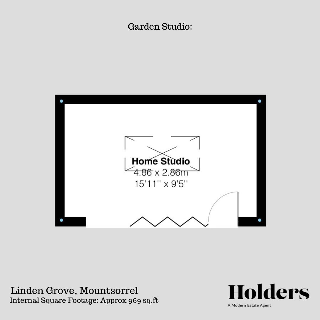 Home Studio Floorplan for Linden Grove, Mountsorrel, Loughborough