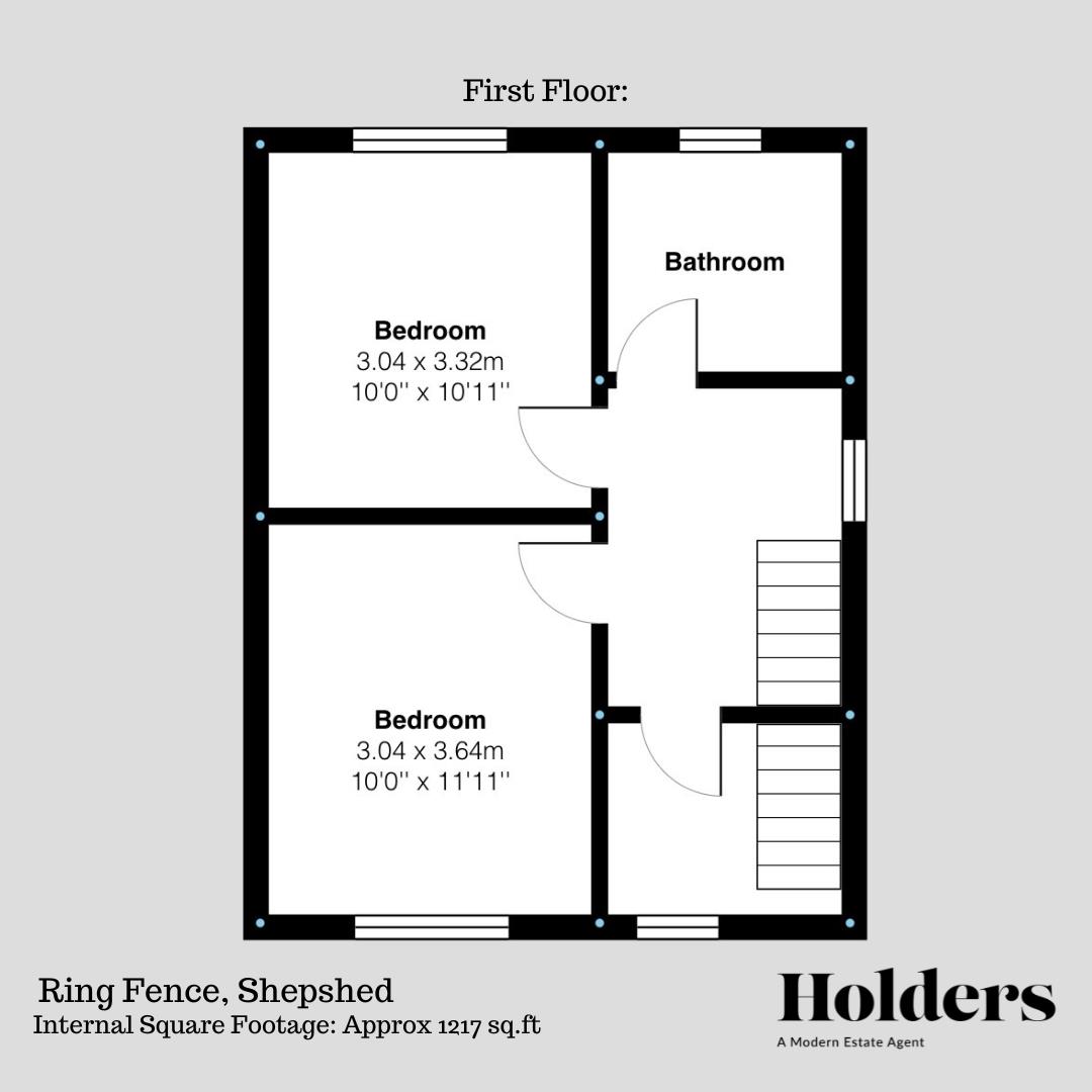 First Floor Floorplan for Ring Fence, Shepshed, Loughborough