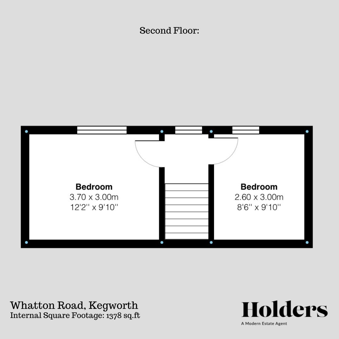 Second Floor Floorplan for Whatton Road, Kegworth
