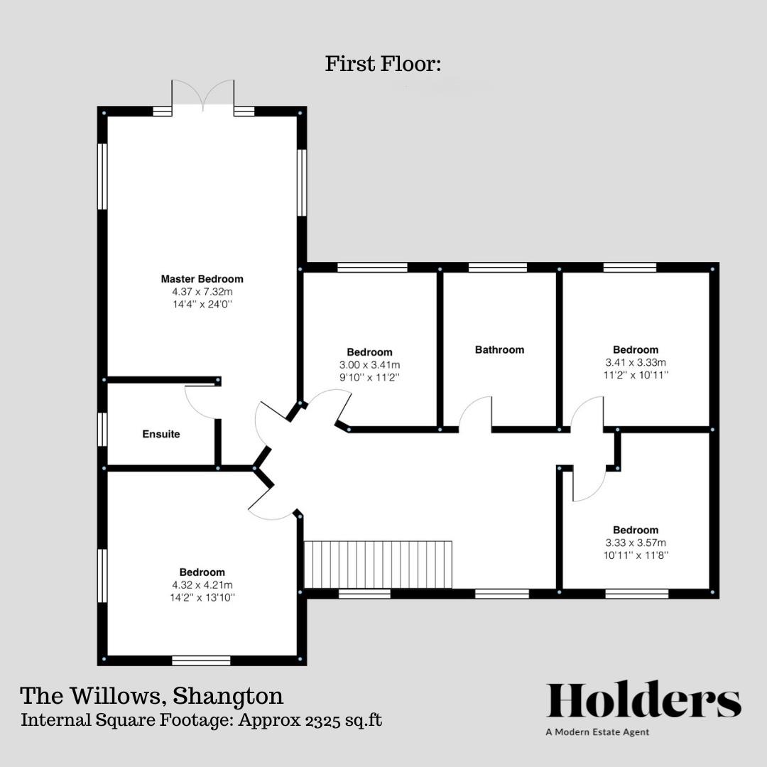 First Floor Floorplan for Main Street, Shangton, Leicester